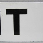 1940’s Porcelain “EXIT” Sign