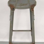 Industrial Machine Age shop Stools, out of the famous Schrade Knife Factory NY