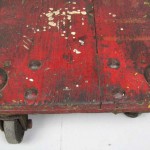 Mid-Century Industrial Cart from Schrade Knife Factory in Red