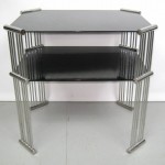 Machine Age Art Deco Double Tiered Side Table
