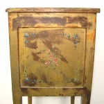 19th Century Floral Hand-Painted Three-Draw Stand, Mid-1800s