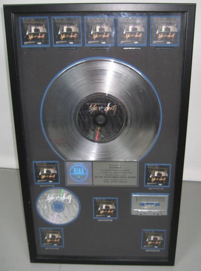 REAL Original RIAA The Notorious B I G PLATINUM RECORD for “Life After Death”