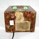 1930’s R C A Chilote Marbleized Bakelite Tombstone Art Deco Tube Radio
